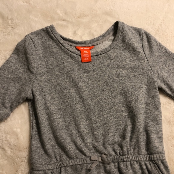 Girls Gray Joe Fresh Dress with Pockets Size Large - Picture 2 of 5